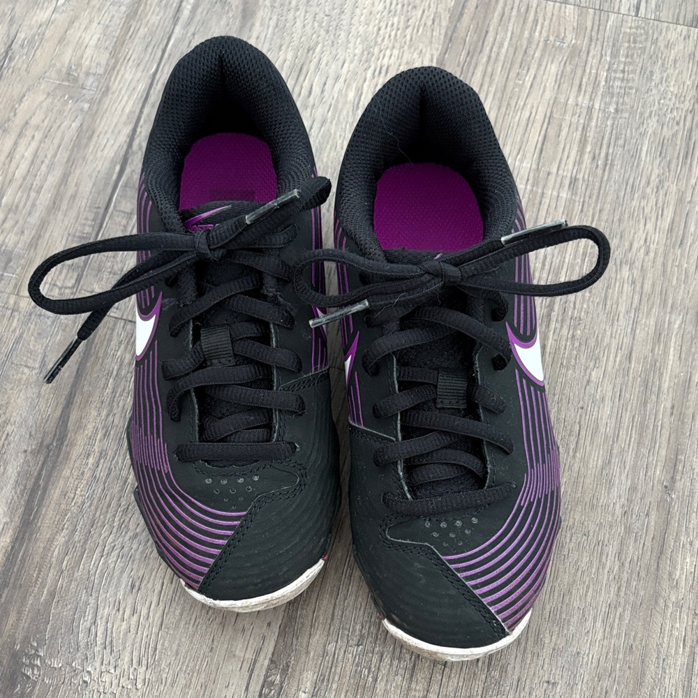 Nike Kids Fastflex Softball Purple Cleats Size 13c